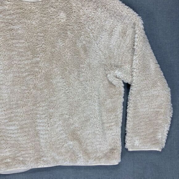 Lysse Fleece Jacket Womens Sz L Beige Elora Sherpa Full Zip Cozy Teddy Bear Coat - Picture 11 of 16